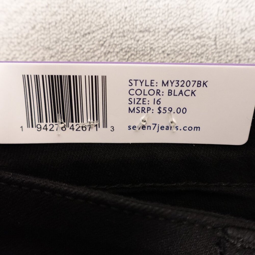 NWT Seven7 black jean shorts sunset bermuda 16 - Picture 3 of 11